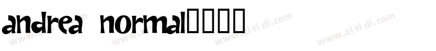 Andrea Normal字体转换